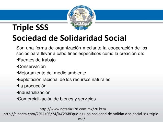 Sociedades triple s