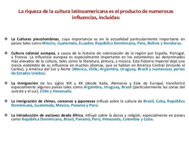caracteristicas culturales de america latina en el siglo xix