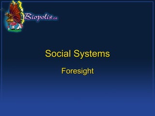 Social Systems Foresight 