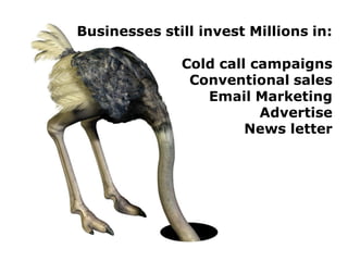 5© Copyright S3 Accelerator 2014 Copying or distribution is prohibited
#Society3
Businesses still invest Millions in:
Cold call campaigns
Conventional sales
Email Marketing
Advertise
News letter
 