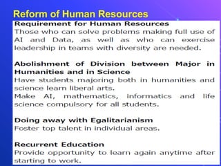 Reform of Human Resources
 