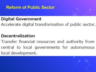 Reform of Public Sector
 
