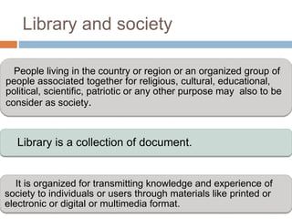 Society and library