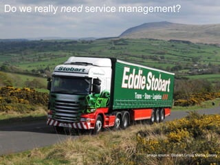 Because IT can and does go wrongDo we really need service management?Image source: Stobart Group Media Library