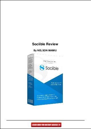 Sociible Review
By NELSON MAIMU
 