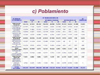 c) Poblamiento

 