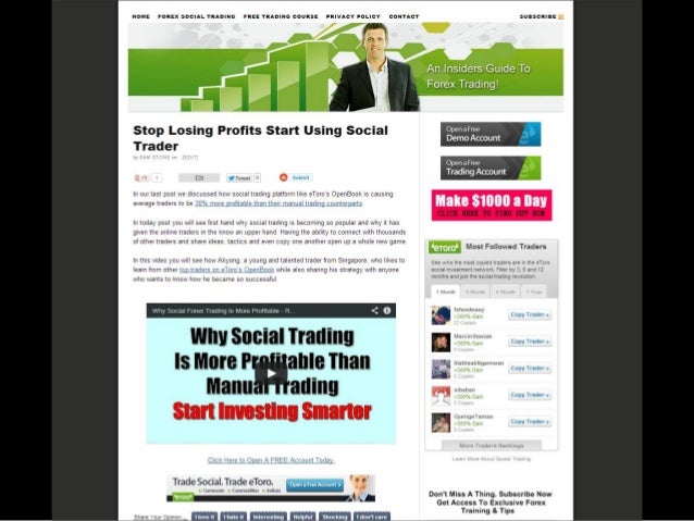 Social Forex Trading Success Story Strategy - 