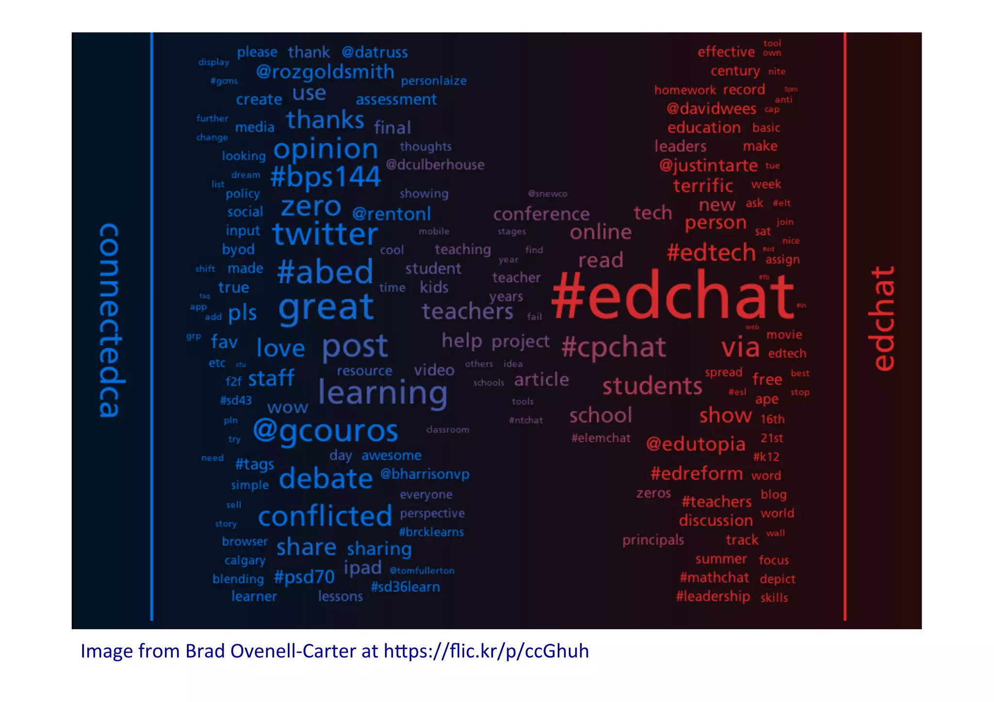 What	
  are	
  the	
  dynamics	
  of	
  professional	
  
community	
  forma$on	
  	
  
Image	
  from	
  Brad	
  Ovenell-­‐Carter	
  at	
  hSps://ﬂic.kr/p/ccGhuh	
  	
  
 