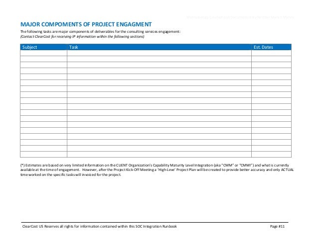 Soc Certification Runbook Template