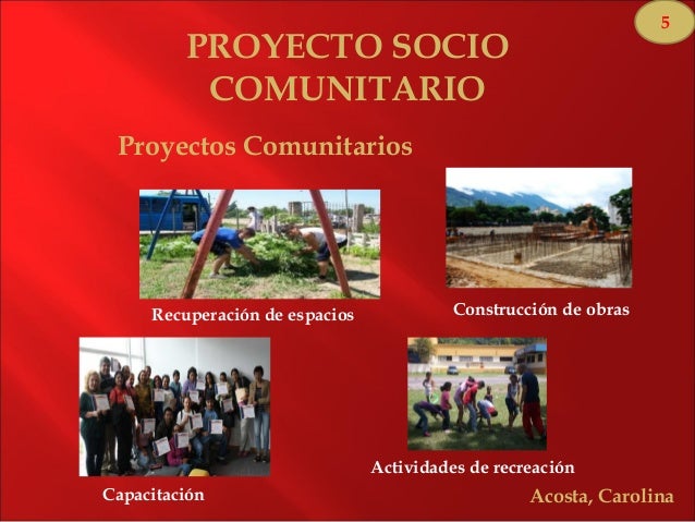 Socio comunitario y socio-productivo.