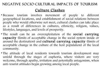 SOCIO-CULTURAL IMPACTS OF TOURISM | PPT