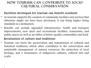 socio cultural impacts of tourism development