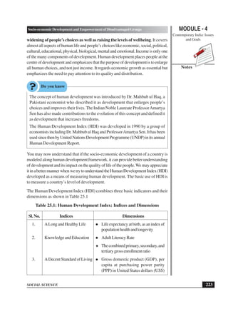 Socio economic development in india | PDF