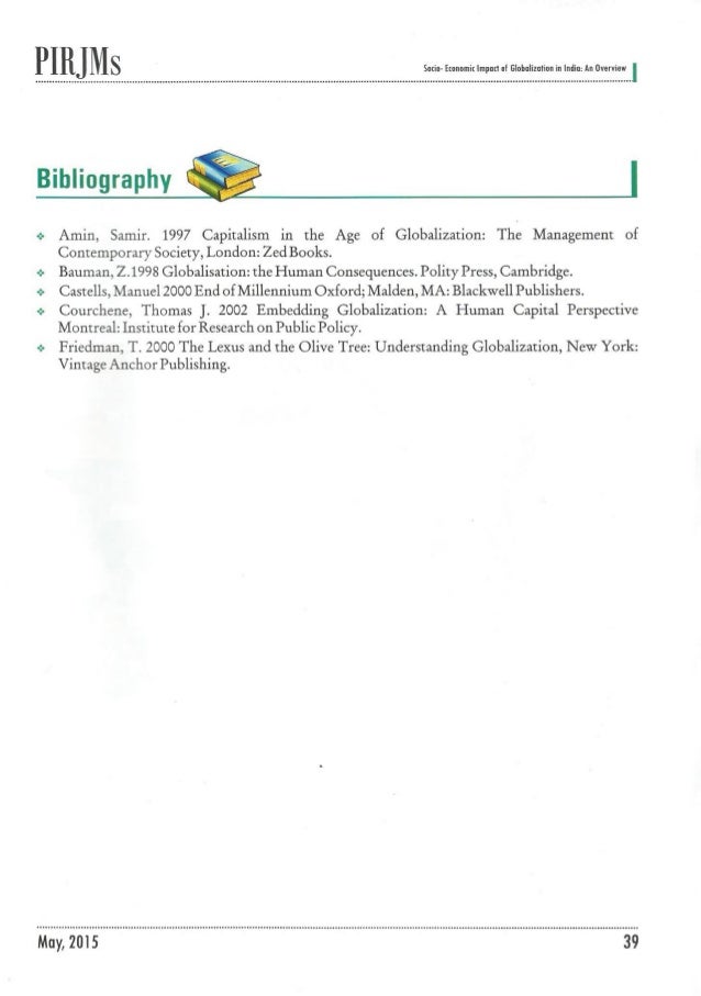 Research papers on globalization in india