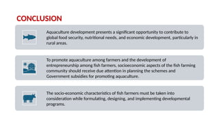 Fish Production Conclusion Socio-economic issues in aquaculture development.pptx