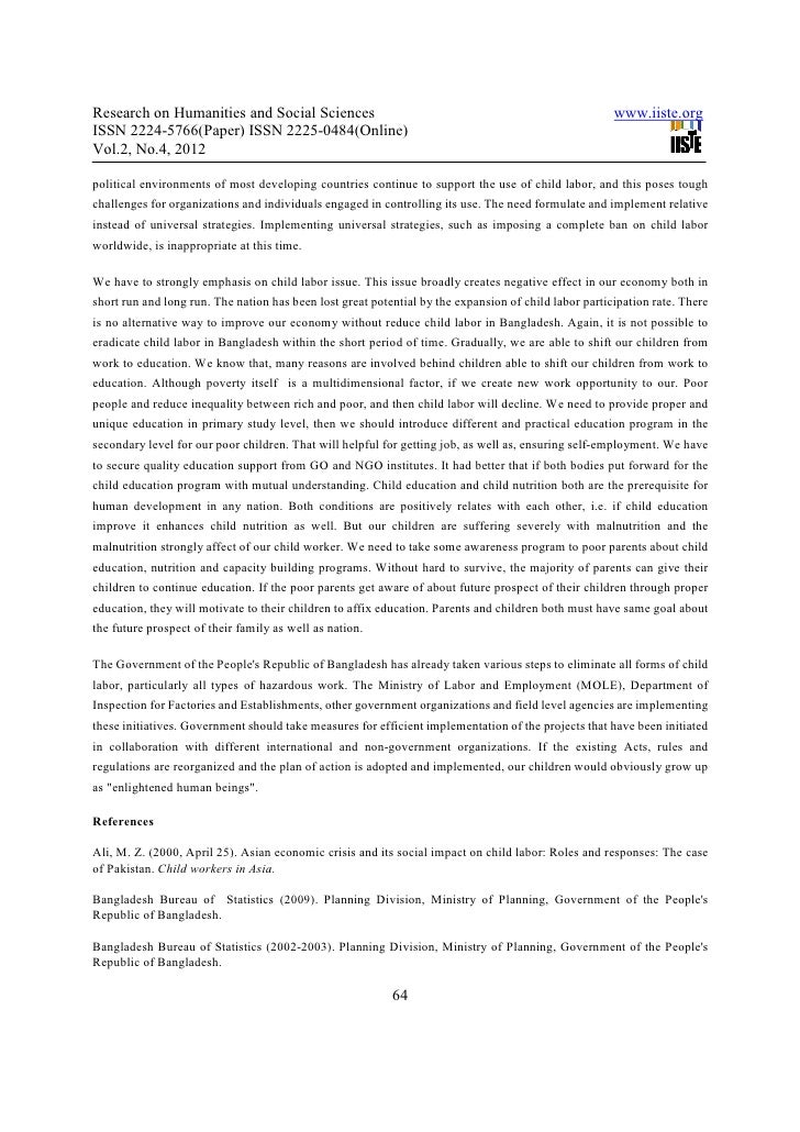socio economic effects of child labour in Literature the picture of the known effects of child labour sectors and socio-economic impacts of of the socioeconomic impacts of child labour. socio economic effects of child labour in Literature the picture of the known effects of child labour sectors and socio-economic impacts of of the socioeconomic impacts of child labour.