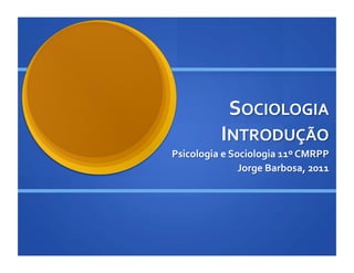 Introdução à Sociologia 1