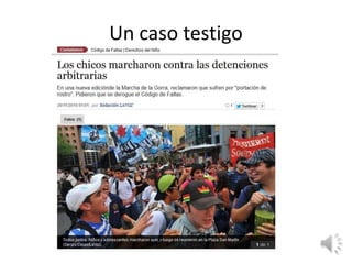 Un caso testigo
 