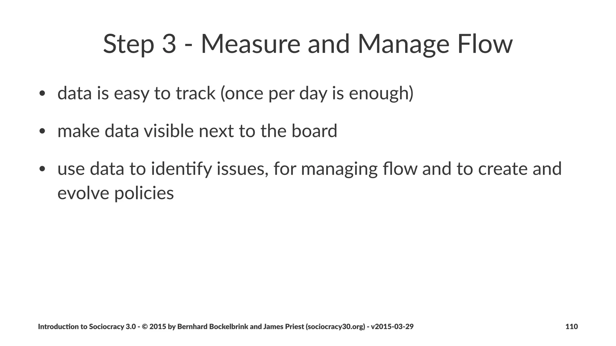 Part%7%'%Evolving%Organiza1ons
Introduc)on*to*Sociocracy*3.0*2*©*2015,*2016*by*Bernhard*Bockelbrink*and*James*Priest*(sociocracy30.org)*2*v2016201229 110
 