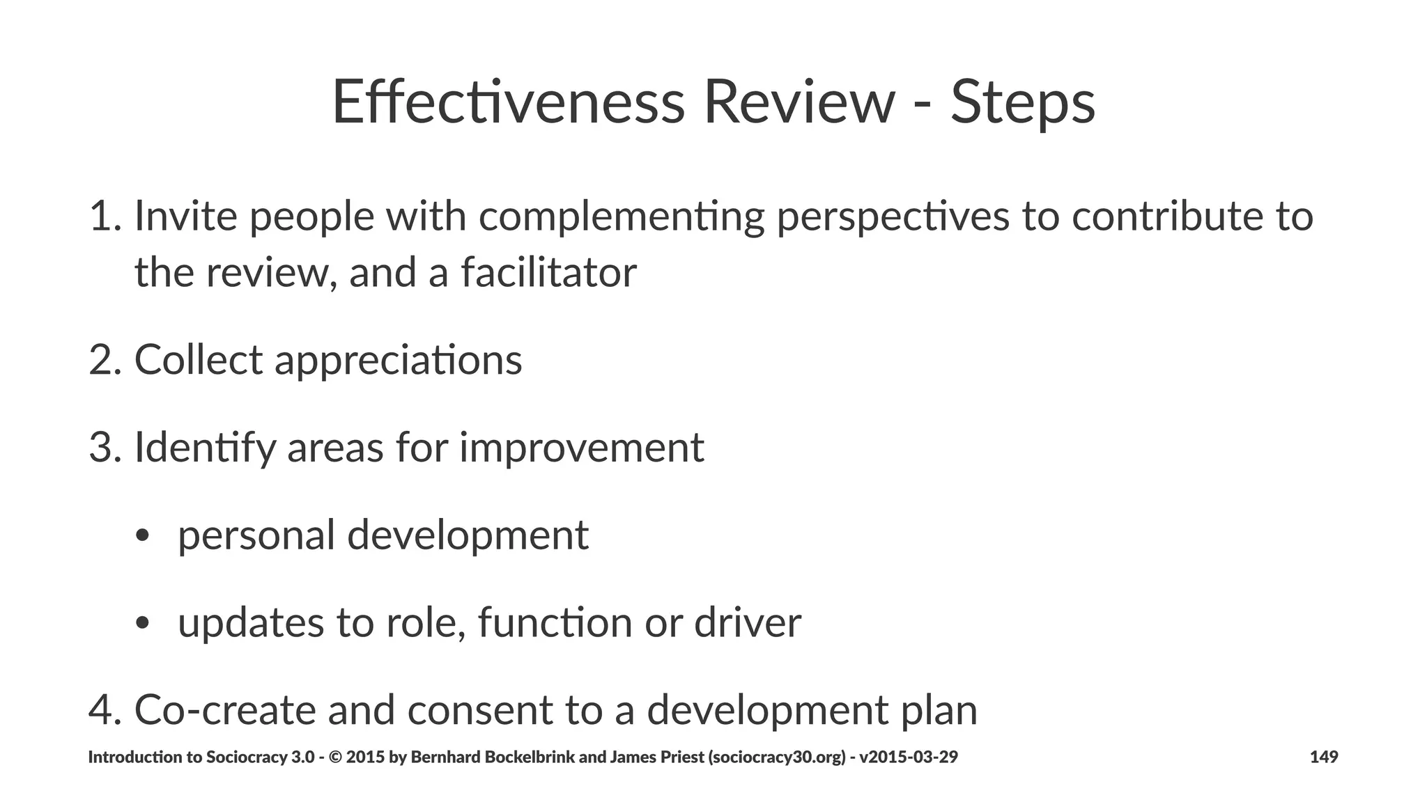 From%Autocracy%to%Nested%Domains%
of%Circles
Introduc)on*to*Sociocracy*3.0*2*©*2015,*2016*by*Bernhard*Bockelbrink*and*James*Priest*(sociocracy30.org)*2*v2016201229 149
 