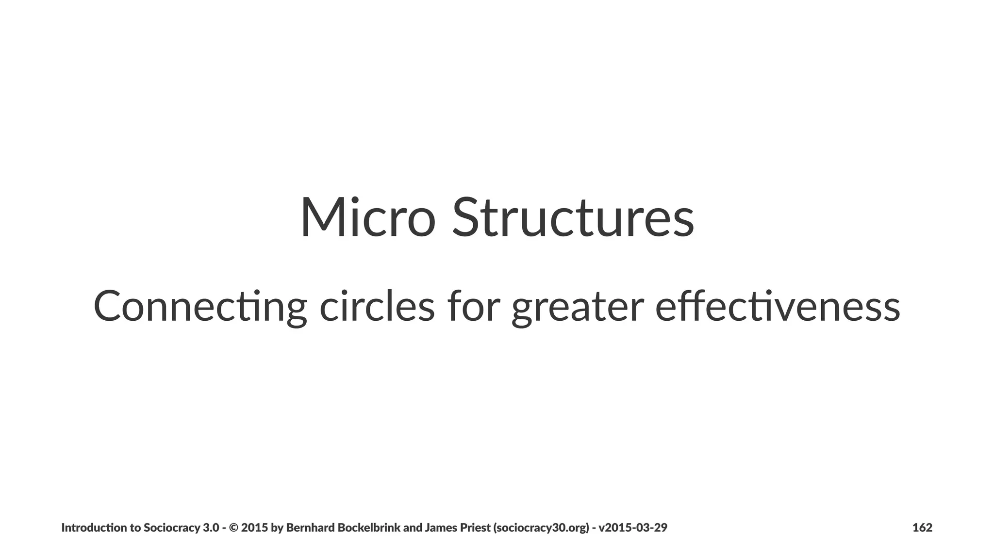 Service'Circle
A"pa%ern"for"outsourcing"shared"services
Introduc)on*to*Sociocracy*3.0*2*©*2015,*2016*by*Bernhard*Bockelbrink*and*James*Priest*(sociocracy30.org)*2*v2016201229 162
 