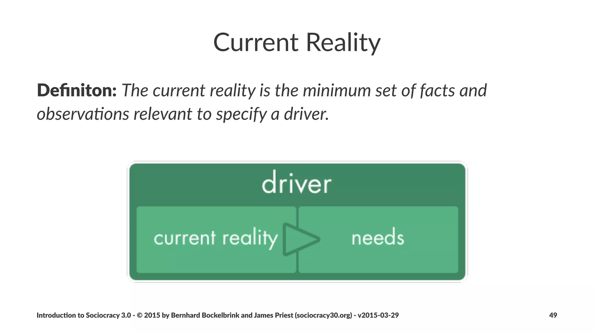 Nested&Domains
Introduc)on*to*Sociocracy*3.0*2*©*2015,*2016*by*Bernhard*Bockelbrink*and*James*Priest*(sociocracy30.org)*2*v2016201229 49
 