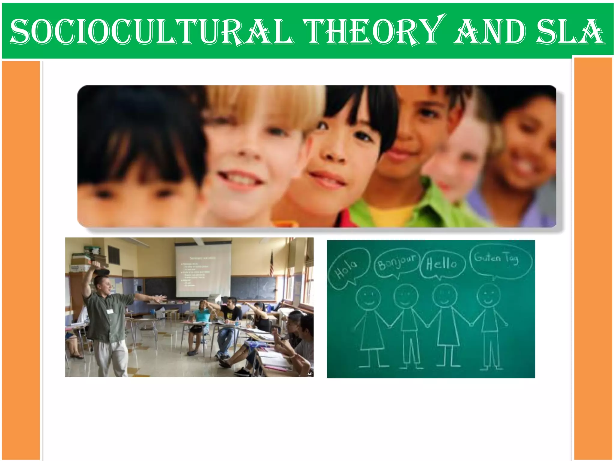 Sociocultural theory and sla  