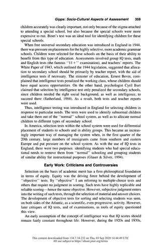 Sociocultural aspects of assessment (1) | PDF