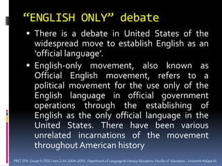 4 conceptual categories to study the cultural normsIndividualismPower distanceUncertainty avoidanceMasculinity.PBET 2113  Group 5 (TESL) Sem 2 AY 2009-2010,  Department of Language & Literacy Education, Faculty of  Education,  Universiti Malaya KL