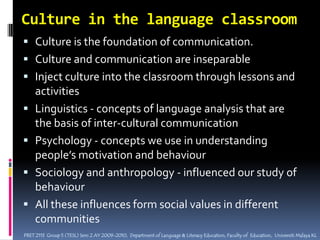 EFL indicates the use of English in a non–English-speaking region.