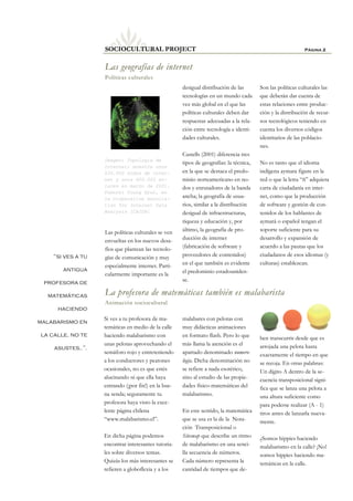 Boletín Diciembre 2007 Sociocultural Project