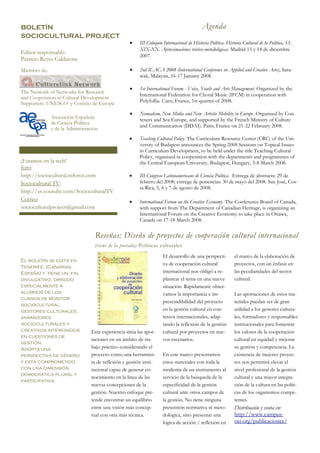 Boletín Diciembre 2007 Sociocultural Project