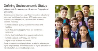 Socioeconomic Status & Educational Outcomes with Dr. Timothy Gadson | PDF