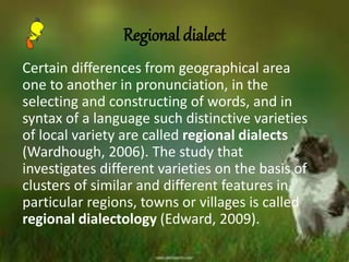 Sociolinguistics | PPTX