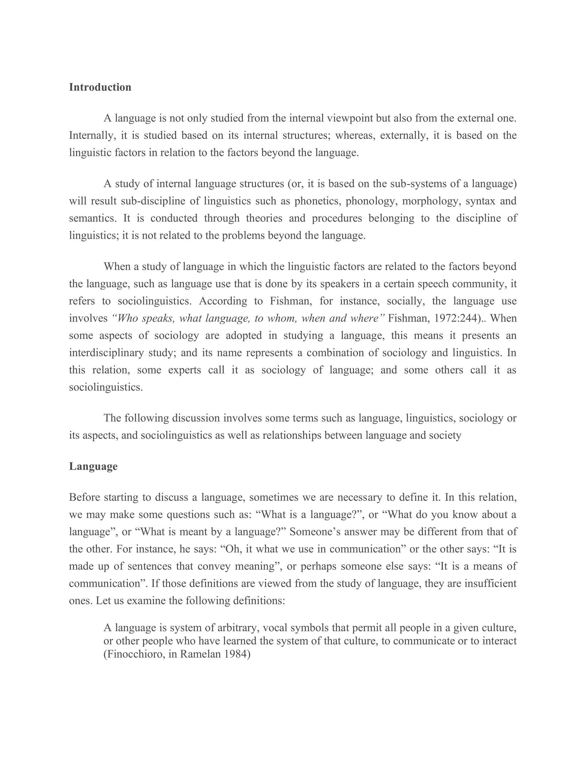 Sociolinguistics | PDF