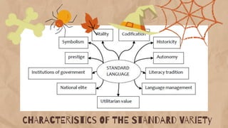 CHARACTERISTICS OF THE STANDARD VARIETy
 