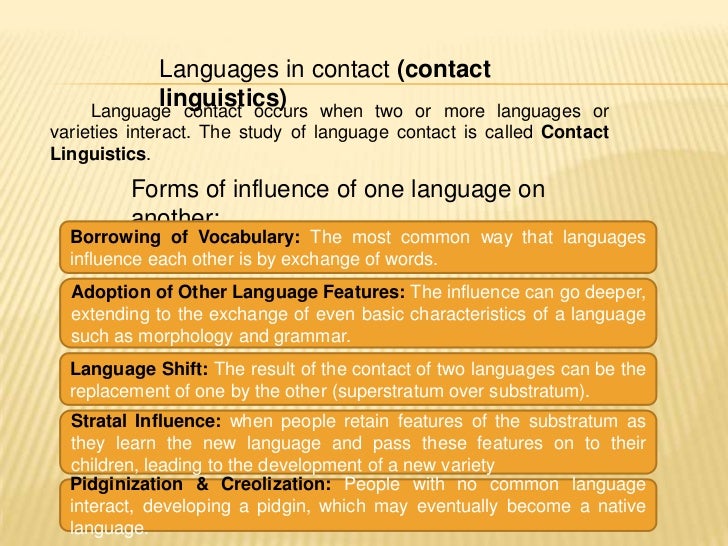 Sociolinguistics