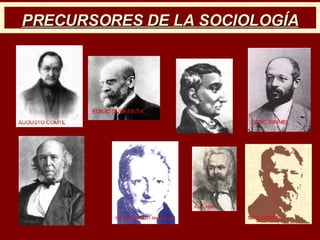 PRECURSORES DE LA SOCIOLOGÍA 