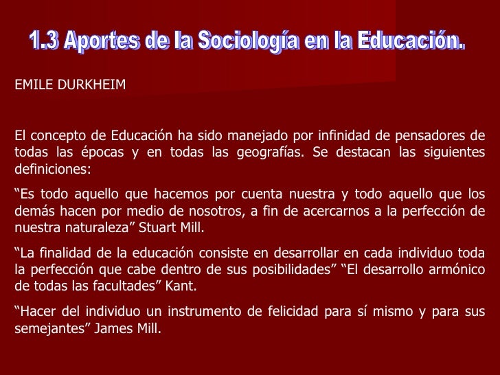 Sociología de la educación