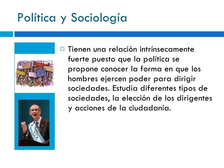 Sociología y política