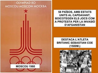 MONTREAL 1976 
L’ESTRELLA D’AQUESTS 
JOCS FOU NADIA COMANECI, 
“LA NUVIA DE MONTREAL”. 
AMB TAN SOLS 14 ANYS VA 
OBTENIR 7 DEUS EN 
GIMNÀSTICA ESPORTIVA 
 