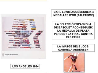 MOSCOU 1980 
58 PAÏSOS, AMB ESTATS 
UNITS AL CAPDAVANT, 
BOICOTEGEN ELS JOCS COM 
A PROTESTA PER LA INVASIÓ 
D’AFGANISTAN 
DESTACA L’ATLETA 
BRITANIC SEBASTIAN COE 
(1500M.) 
 