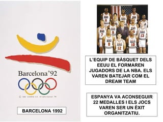 SEÜL 1988 
L’ATLETA CANADENC BEN 
JOHNSON VA GUANYAR LA 
MEDALLA D’OR EN ELS 100M. 
AMB UN TEMPS DE 9,79 s. 
MÉS TARD VA DONAR POSITIU 
PER ANABOLITZANTS EN UN 
CONTROL ANTIDOPATGE. 
 