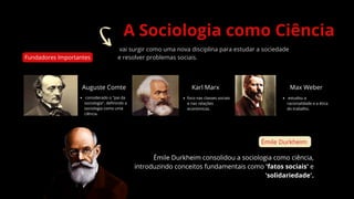 "O Surgimento da Sociologia e a Contribuição de Émile Durkheim" | PDF