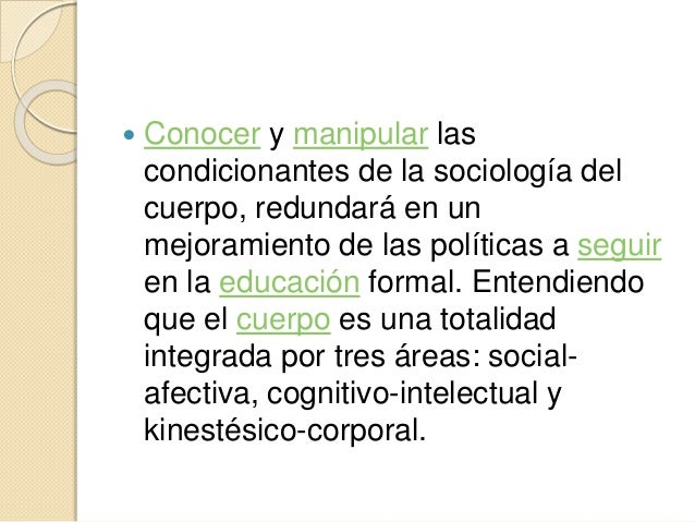 Sociologia del cuerpo