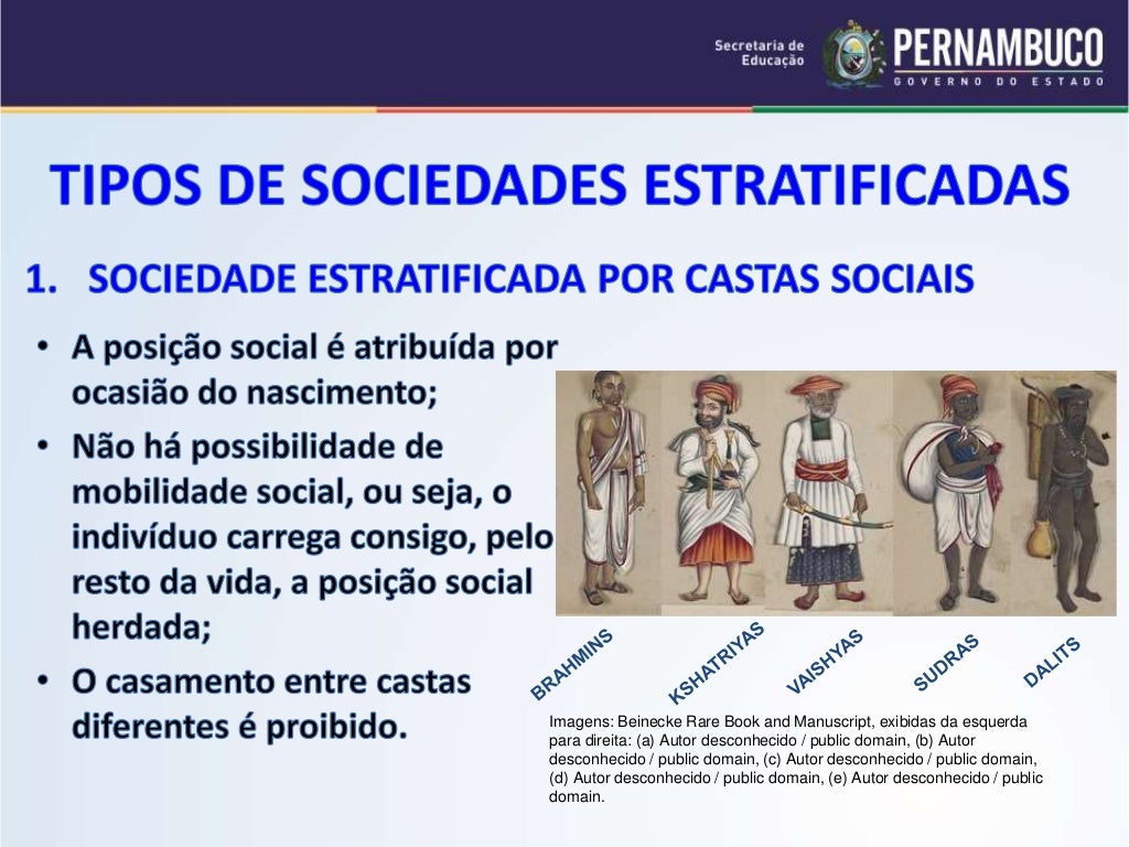 Sociologia princiapais tipos de estratificacao social Sociologia princiapais tipos de estratificacao social