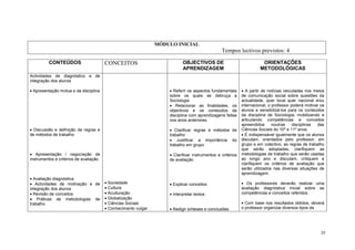 Sociologia   Programa