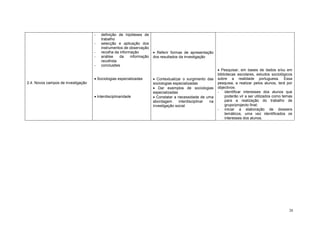 Sociologia   Programa