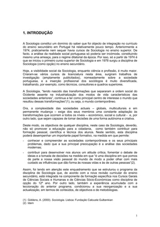 Sociologia   Programa