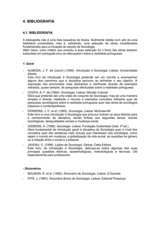 Sociologia   Programa